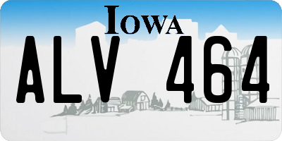 IA license plate ALV464