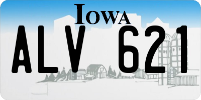 IA license plate ALV621