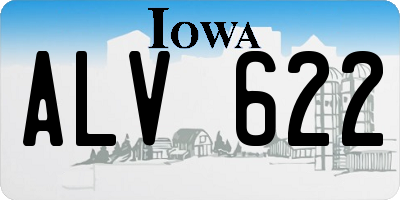 IA license plate ALV622