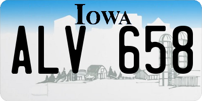 IA license plate ALV658
