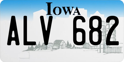 IA license plate ALV682