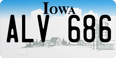 IA license plate ALV686