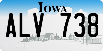 IA license plate ALV738