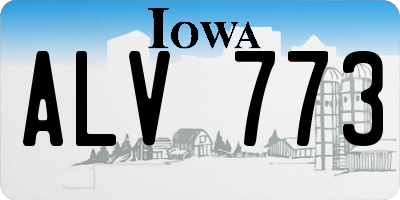 IA license plate ALV773