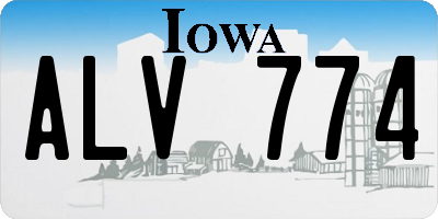 IA license plate ALV774