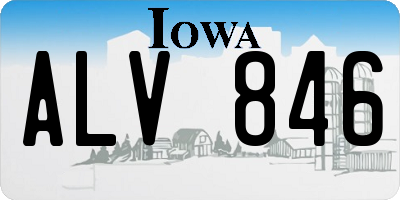 IA license plate ALV846