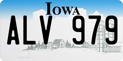 IA license plate ALV979