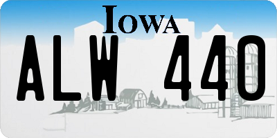 IA license plate ALW440