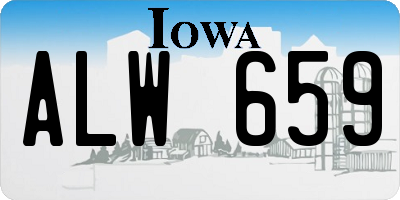 IA license plate ALW659