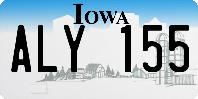 IA license plate ALY155