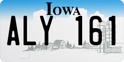 IA license plate ALY161