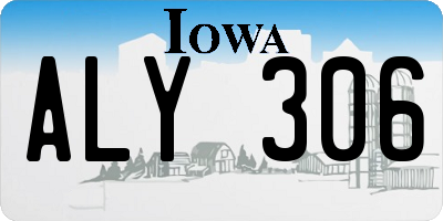 IA license plate ALY306