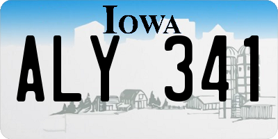 IA license plate ALY341
