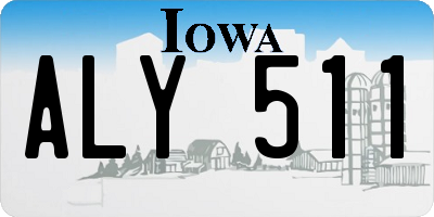 IA license plate ALY511