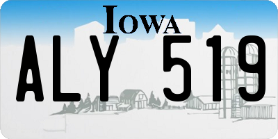 IA license plate ALY519