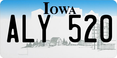 IA license plate ALY520