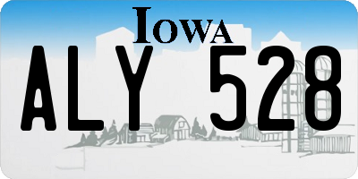 IA license plate ALY528