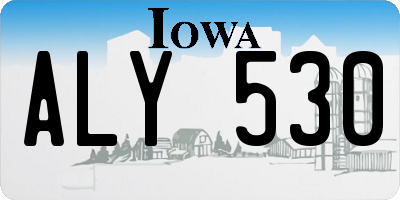 IA license plate ALY530