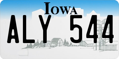 IA license plate ALY544