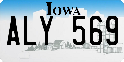 IA license plate ALY569