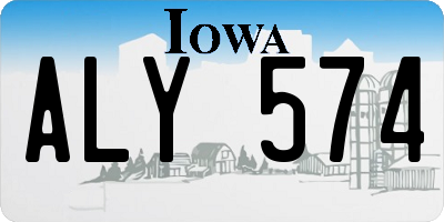 IA license plate ALY574