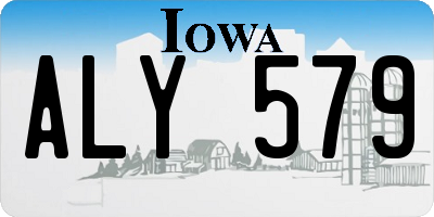 IA license plate ALY579