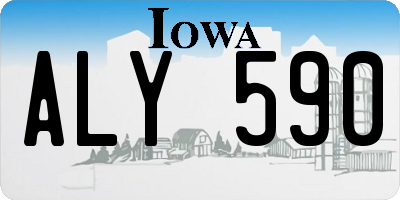 IA license plate ALY590