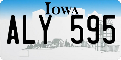 IA license plate ALY595