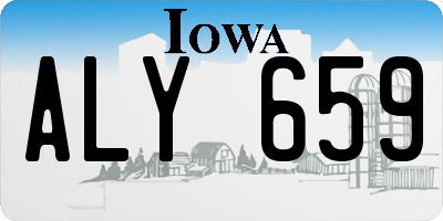 IA license plate ALY659