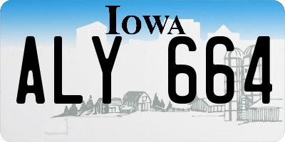 IA license plate ALY664