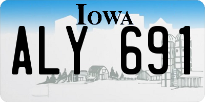 IA license plate ALY691