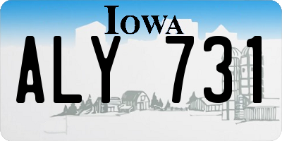 IA license plate ALY731