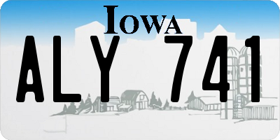 IA license plate ALY741