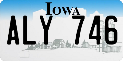 IA license plate ALY746