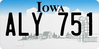 IA license plate ALY751