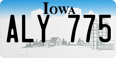 IA license plate ALY775