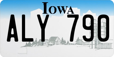 IA license plate ALY790