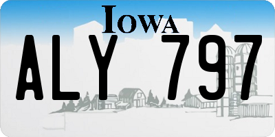 IA license plate ALY797