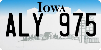 IA license plate ALY975