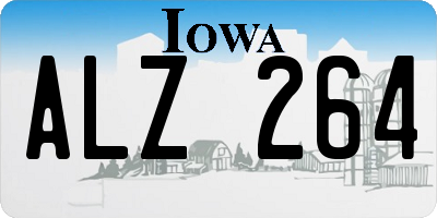 IA license plate ALZ264