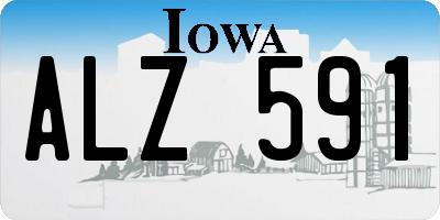 IA license plate ALZ591