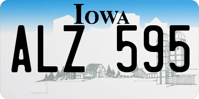 IA license plate ALZ595