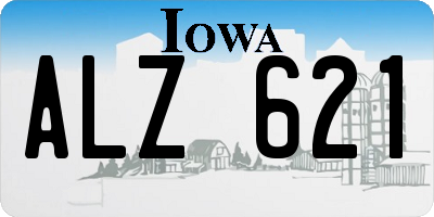 IA license plate ALZ621