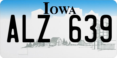 IA license plate ALZ639
