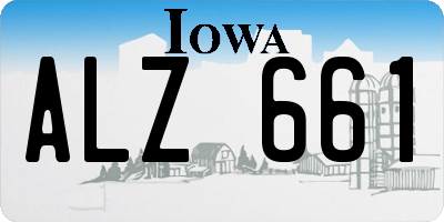 IA license plate ALZ661