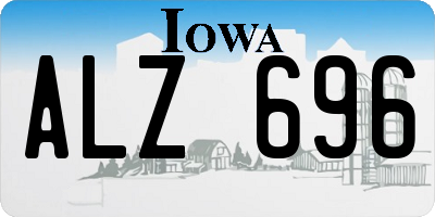 IA license plate ALZ696
