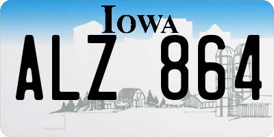 IA license plate ALZ864