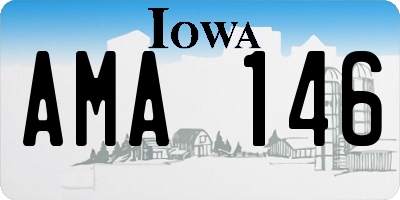 IA license plate AMA146