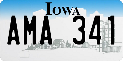 IA license plate AMA341
