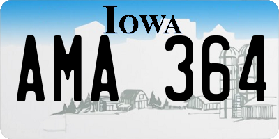 IA license plate AMA364